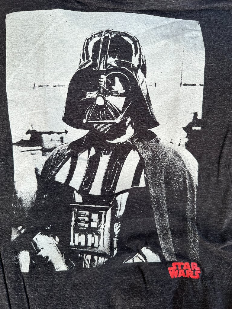 Star Wars Darth Vader Men's Dark Gray T Shirt Size Large Vfifthsun Cotton Polyes